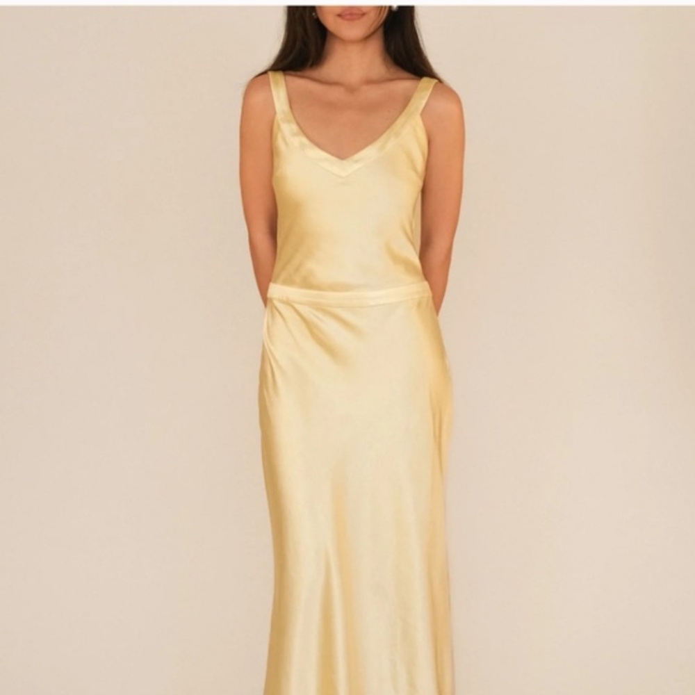 CryBaby Andie Dress in Butter Yellow Medium